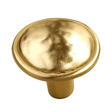 Laurey 1 3/8" Merlot Knob, Satin Brass 37404